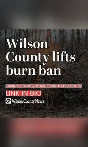 Wilson County lifts burn ban